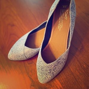 Toms Jutti Blue Mosaic Flats